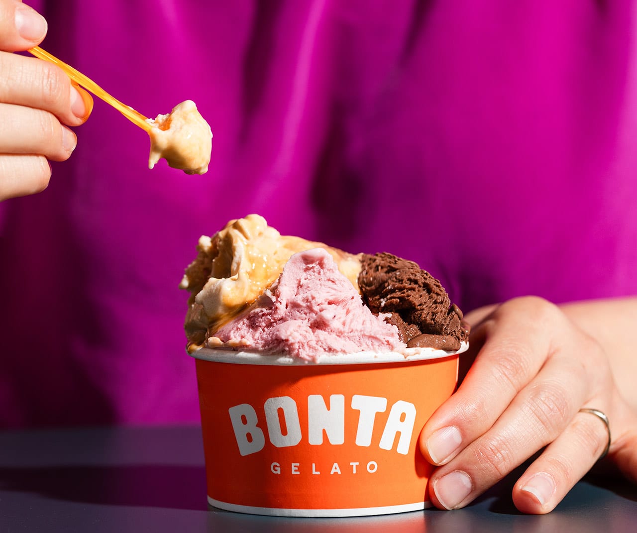 bowl of Bonta Gelato in Bend
