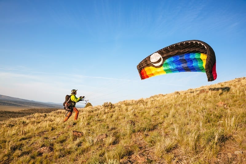 Ari DeLashmutt - Ari in the Air- Central Oregon Adventures - Multi Sport - Ski - mountain bike - paragliding - pine mountain - mt bachelor - photo by Ryan Cleary