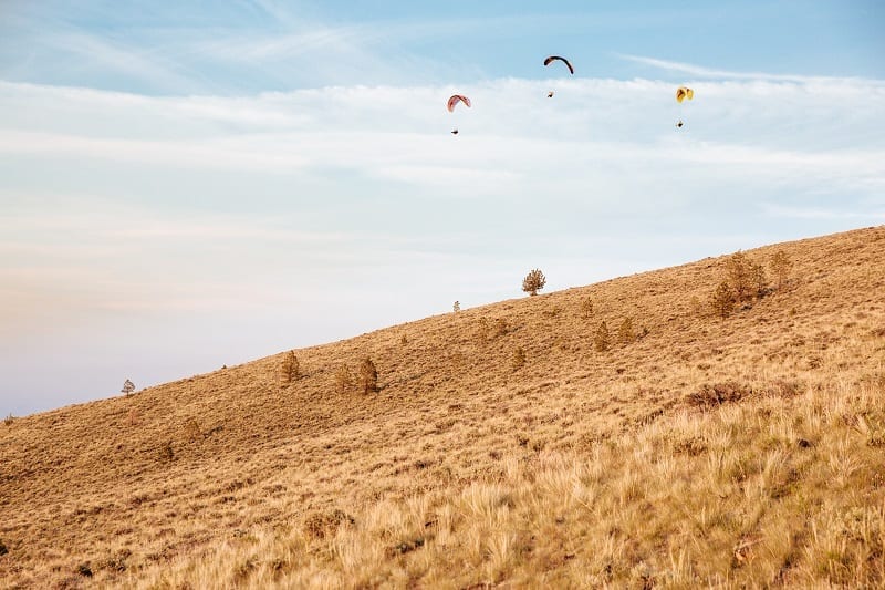 Ari DeLashmutt - Ari in the Air- Central Oregon Adventures - Multi Sport - Ski - mountain bike - paragliding - pine mountain - mt bachelor - photo by Ryan Cleary