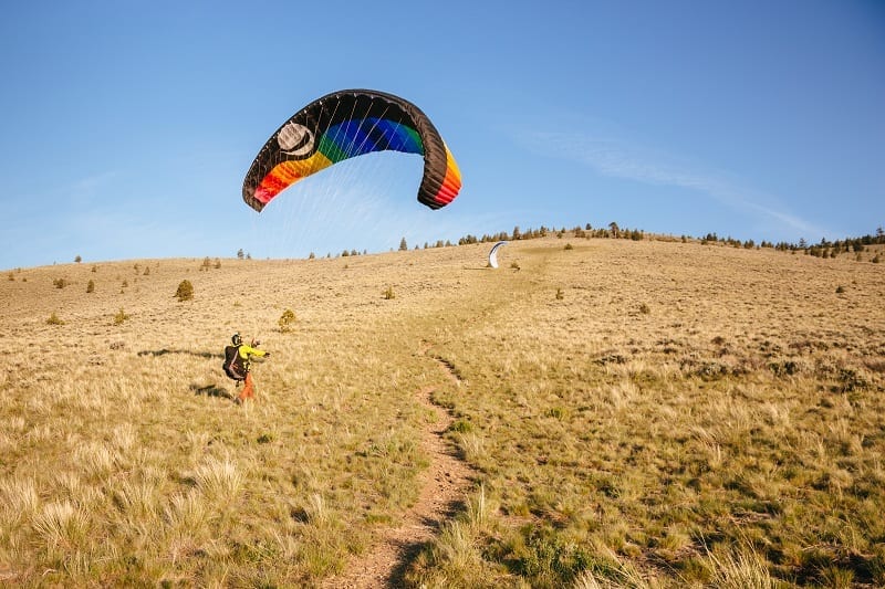 Ari DeLashmutt - Ari in the Air- Central Oregon Adventures - Multi Sport - Ski - mountain bike - hang gliding - pine mountain - mt bachelor - photo by Ryan Cleary