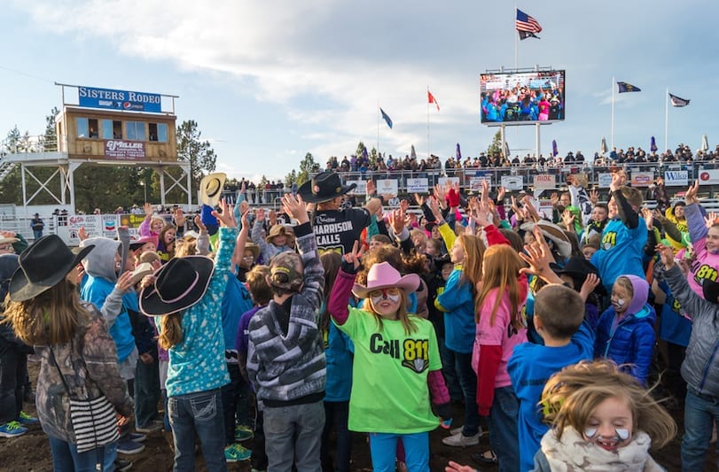 2016 Friday night performance at the Sisters Rodeo in Sisters, Oregon.