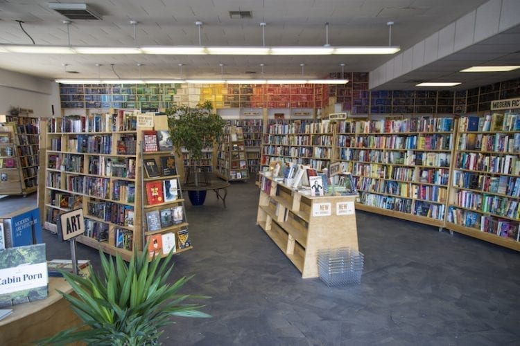 Inside Big Story, independent bookstore in Bend, Oregon.