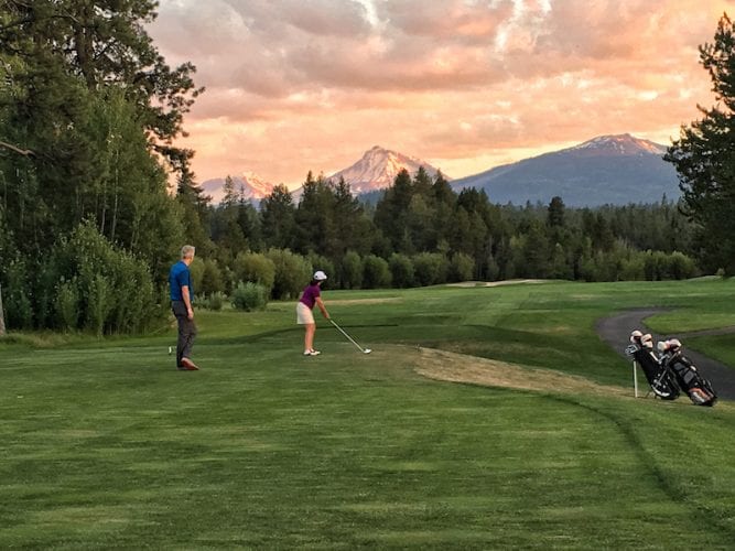 Golfing at Black Butte Ranch in Sisters, Oregon.