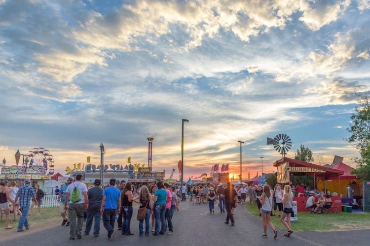 Deschutes County Fair & Rodeo takes place annually in Redmond, Oregon.