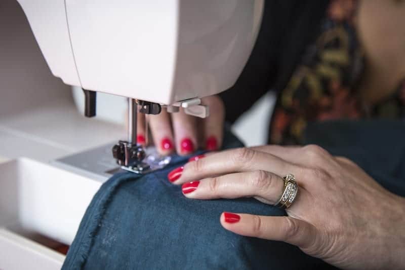 Valerie Yost uses her Bend, Oregon she shed for sewing.