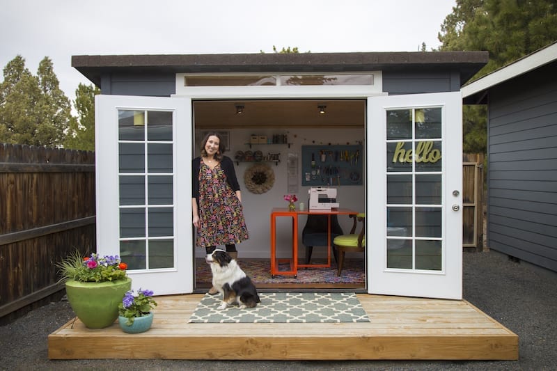 Valerie Yost's she shed in Bend, Oregon.