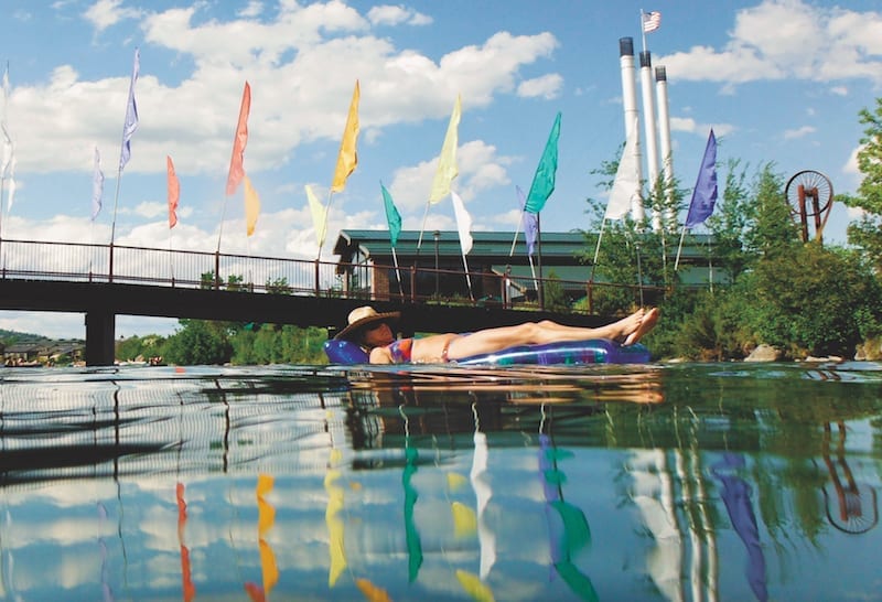 Floating the Deschutes River in Bend, Oregon