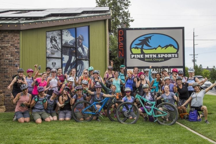 Dirt Divas all-female mountain biking program run by Pine Mountain Sports.