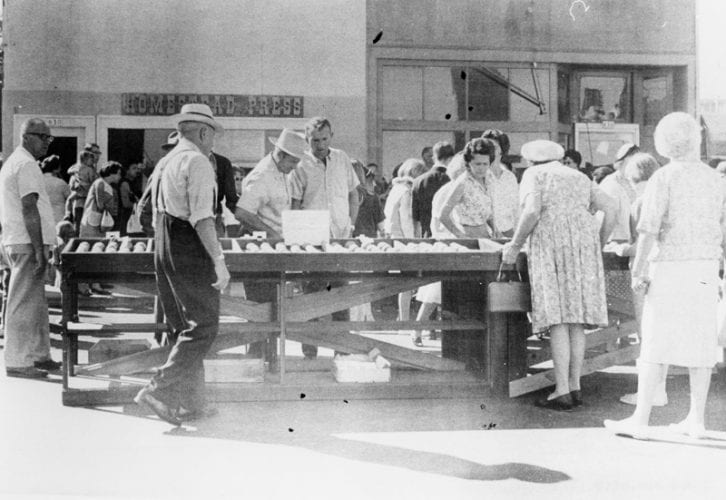 Historic photo of Redmond Potato Show in Redmond, circa 1965.