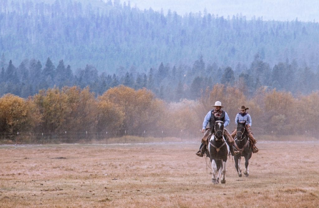 Horseback riding at Black Butte Ranch in Oregon.
