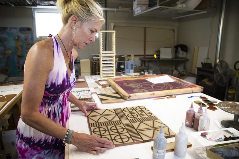 Justyn Livingston of Metolius Ridge Tile is an artisan tile maker in Bend, Oregon.