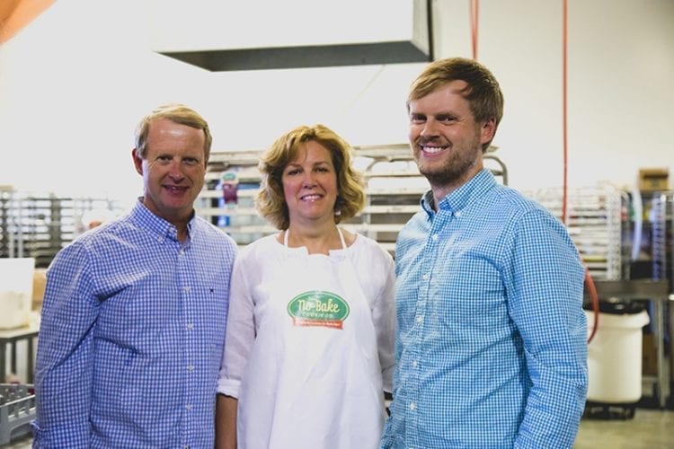 Owners of the No Bake Cookie Co. Tom Healy, Carol Healy and Eric Healy in Bend, Oregon.