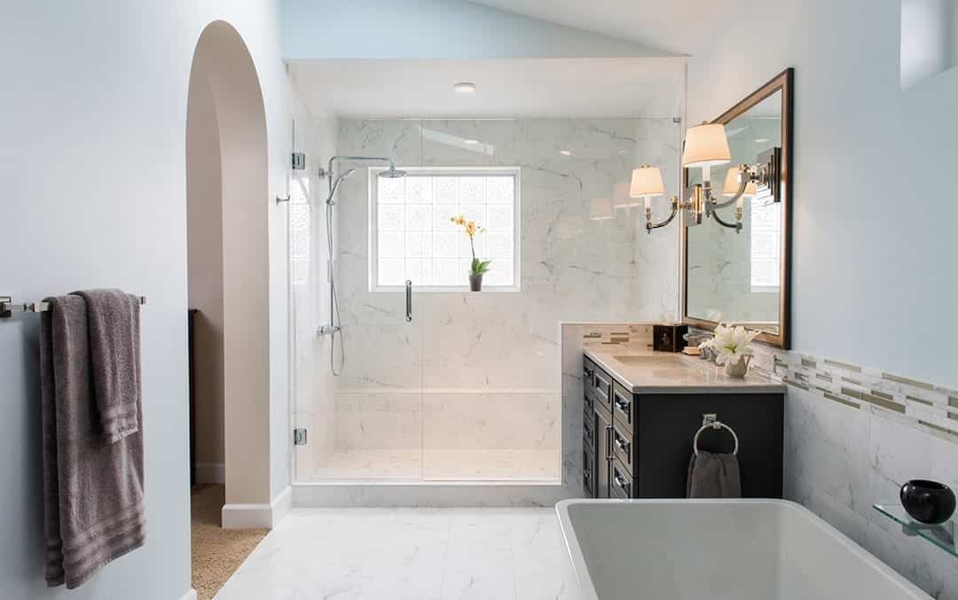 Master bathroom design in Bend, Oregon