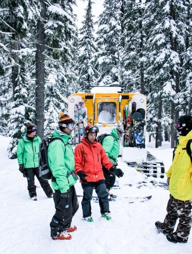 Cat skiing at Mt. Bailey near Bend, Oregon
