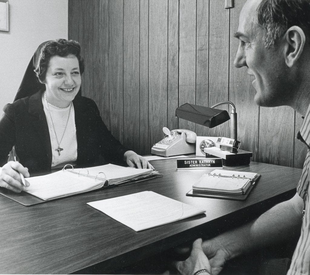 Sister Catherine Hellmann and St. Charles hospital in Bend, Oregon