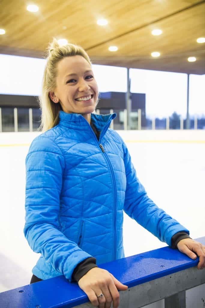 Figure skating instructor Rebecca King in Bend, Oregon