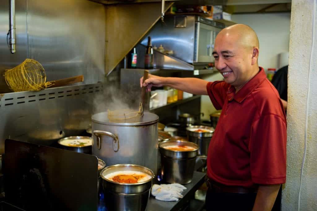 Paul Itti the chef of Wild Rose thai restaurant in Bend, Oregon