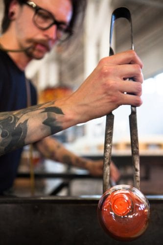 Glass blowing North Drinkware in Bend, Oregon
