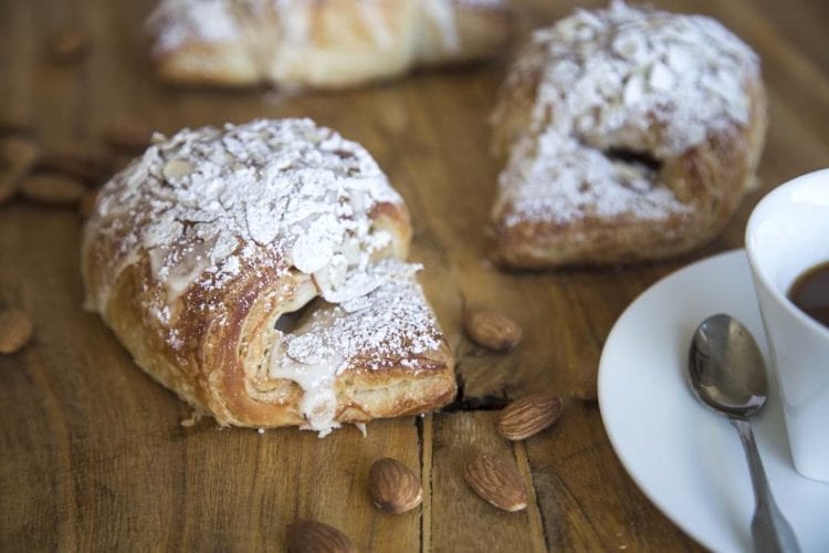 Almond Croissant from Nancy P's Café and Bakery in Bend, Oregon