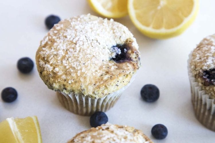 Gluten-Free Lemon Blueberry Poppy Seed Muffin from Too Sweet Cakes in Bend, Oregon