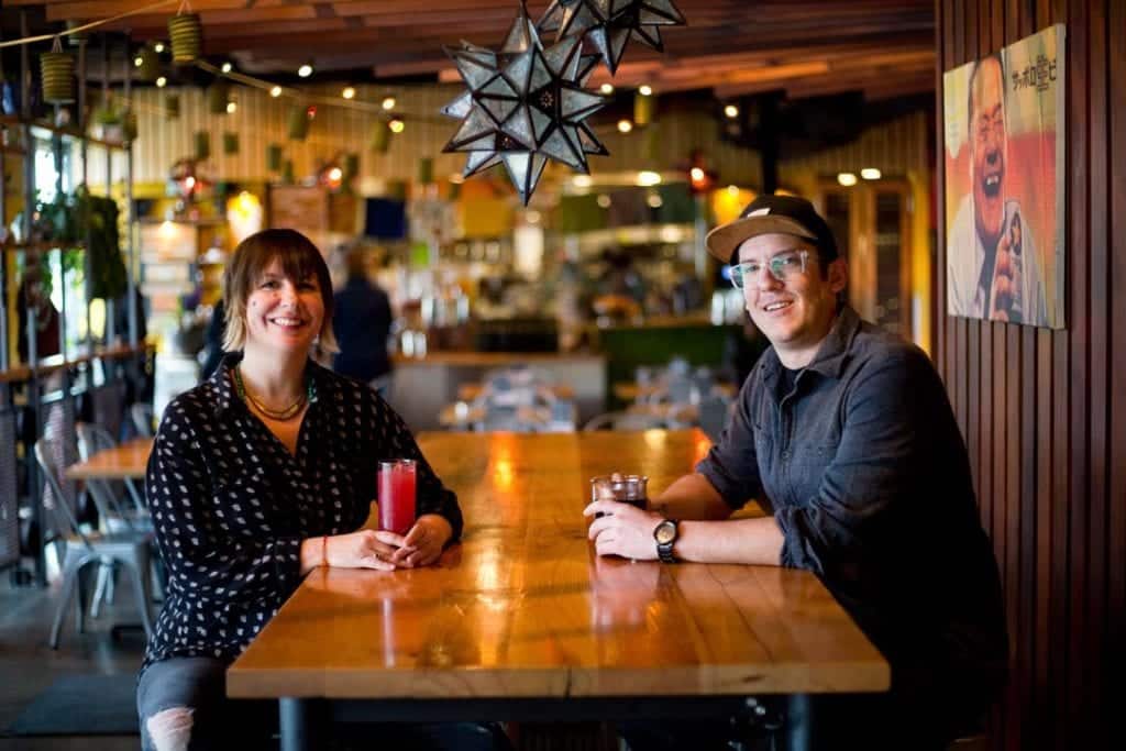 Owner Erica and Chef Jeff of Spork restaurant in Bend, Oregon