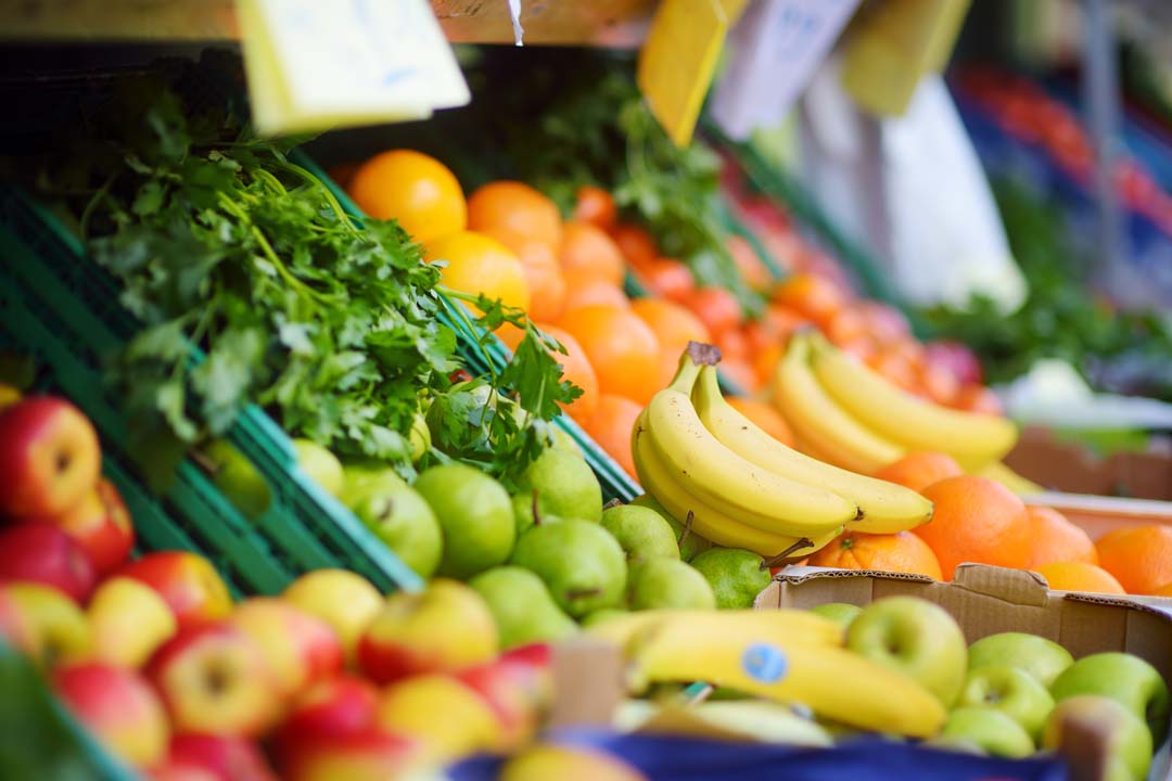 Fresh fruits and vegetables at Schoolhouse Produce in Redmond, Oregon