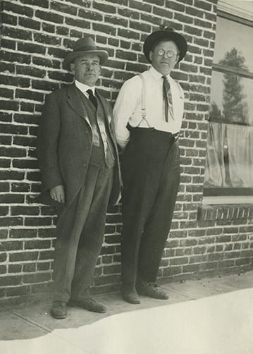 Outside the old Bend Bulletin building.