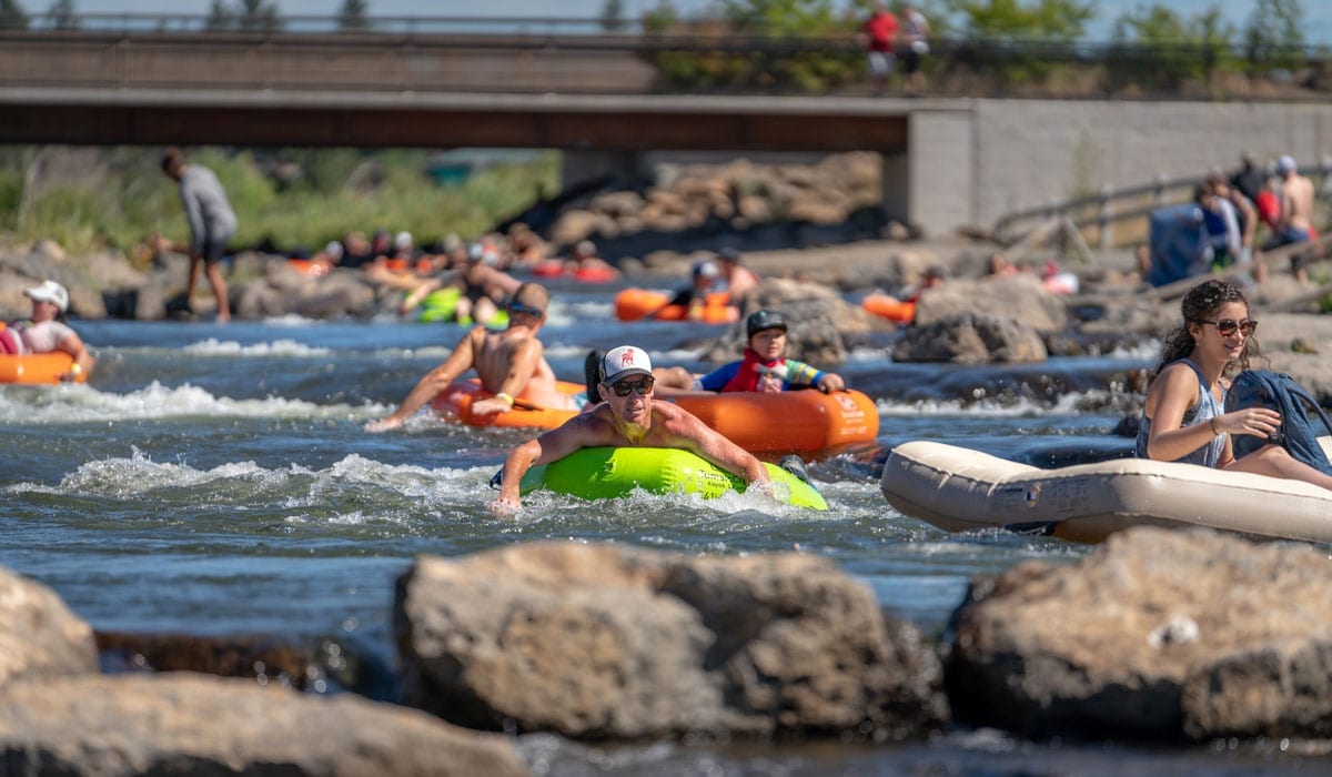 Floating down the Deschutes River