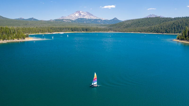 Sailboat on Elk's Lake