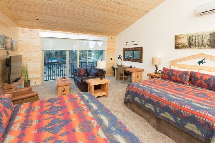 Inside a guest room at Silvies Ranch