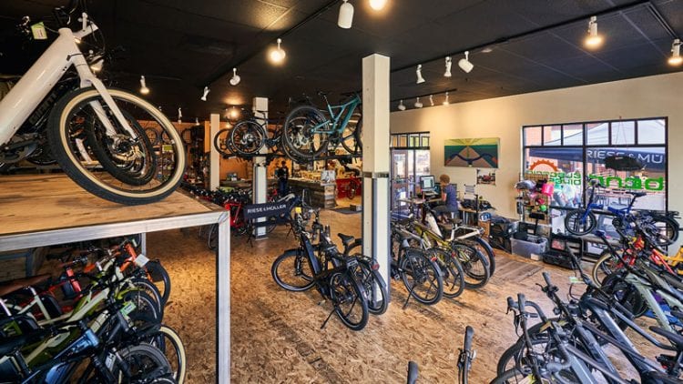 Bend Electric Bikes Shop Interior