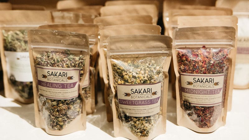 An array of Sakari Farm Botanicals