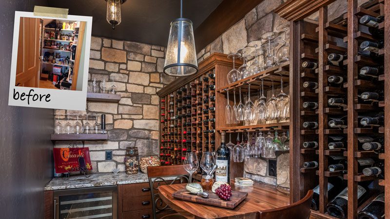 Wine cellar remodel
