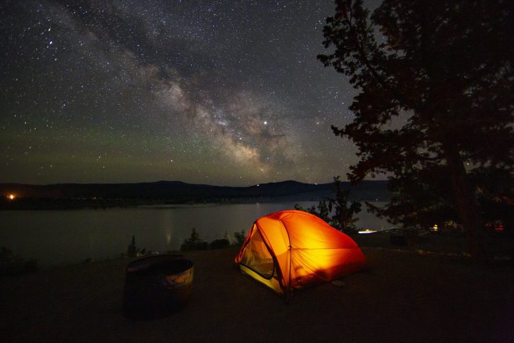 Prineville Reservoir State Park at night stargazing