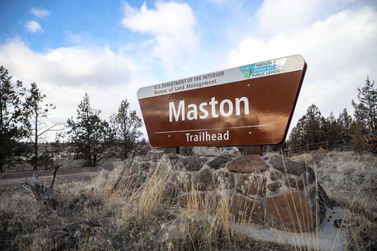 Maston Trailhead sign