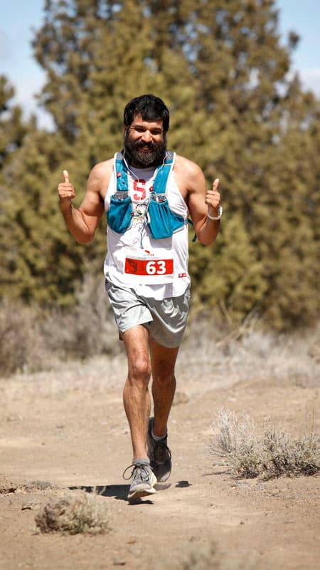 Runner on the Salmon Run Trail in Bend Oregon