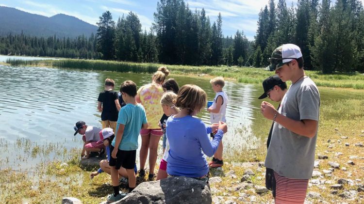 Nature based learning at Forge school in Bend, Oregon