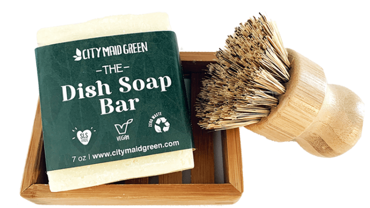 City Maid Green’s Dish Soap Bar