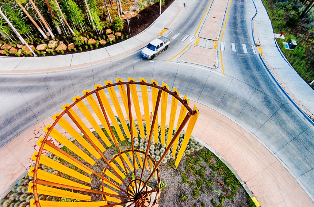 Spiral Roundabout Art