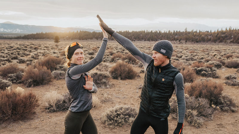 Triathletes Paula Findlay and Eric Lagerstrom