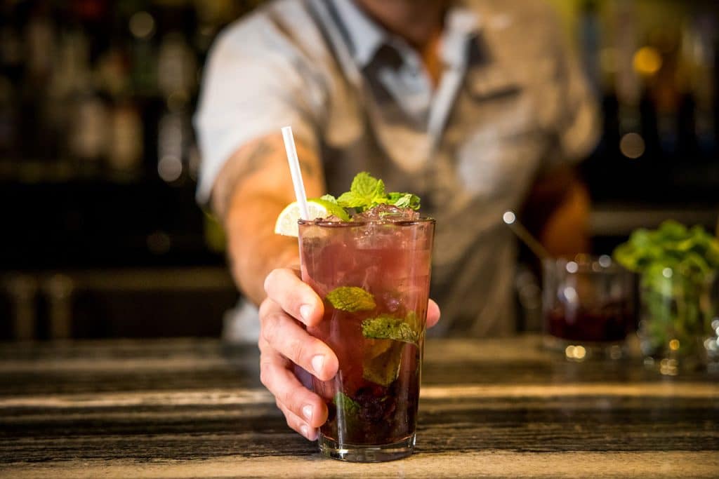 Mint cocktail from Owl's Nest