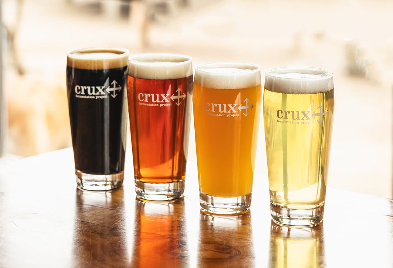 Crux Beers dark to light