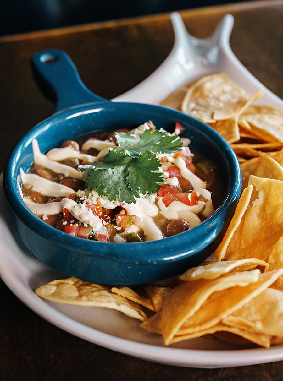 bowl and chips at el sancho in bend