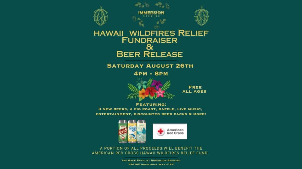 Hawaii Wildfires Relief Fundraiser & Beer Release