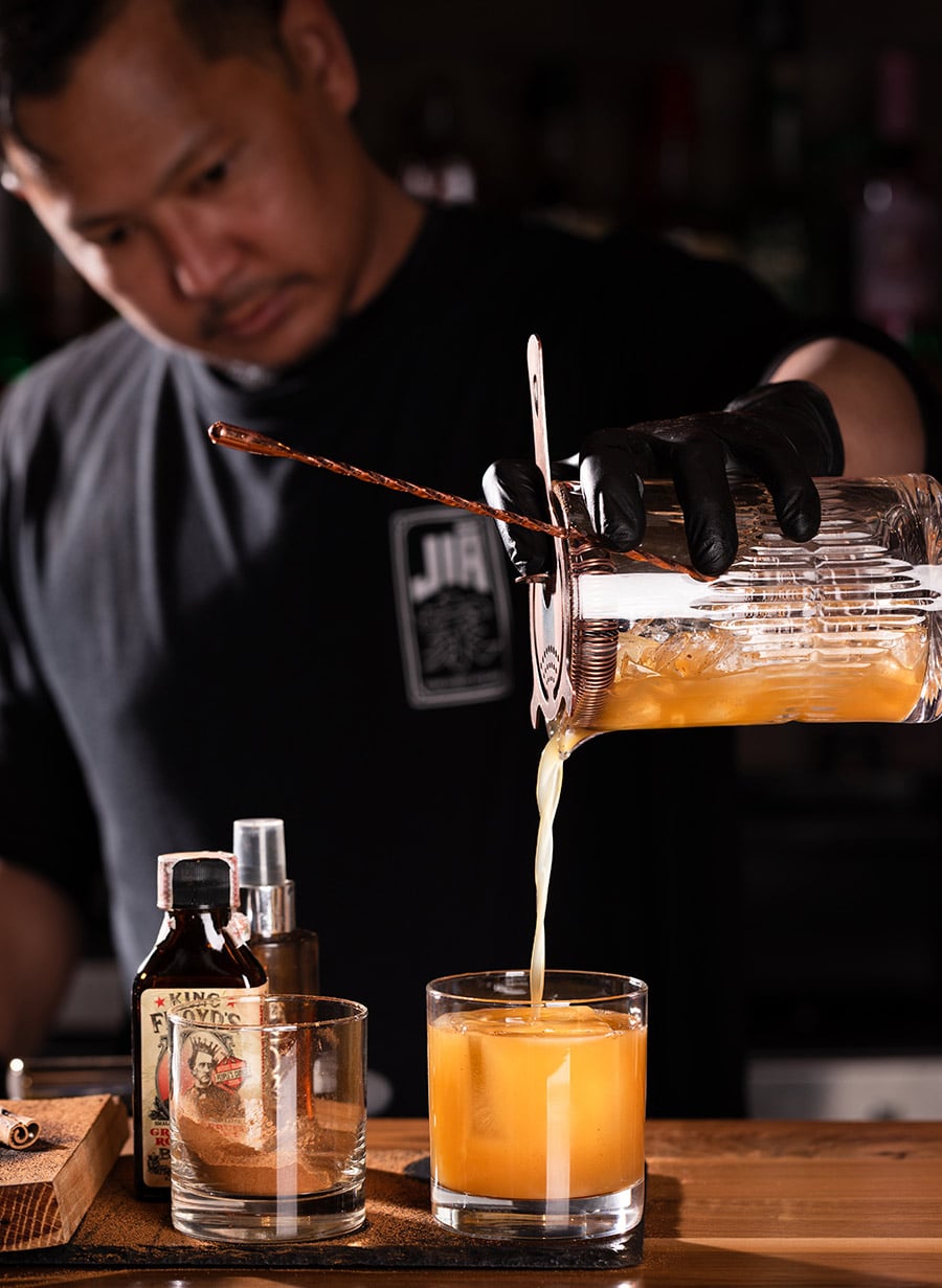 Whiskey Samurai cocktail at Jia