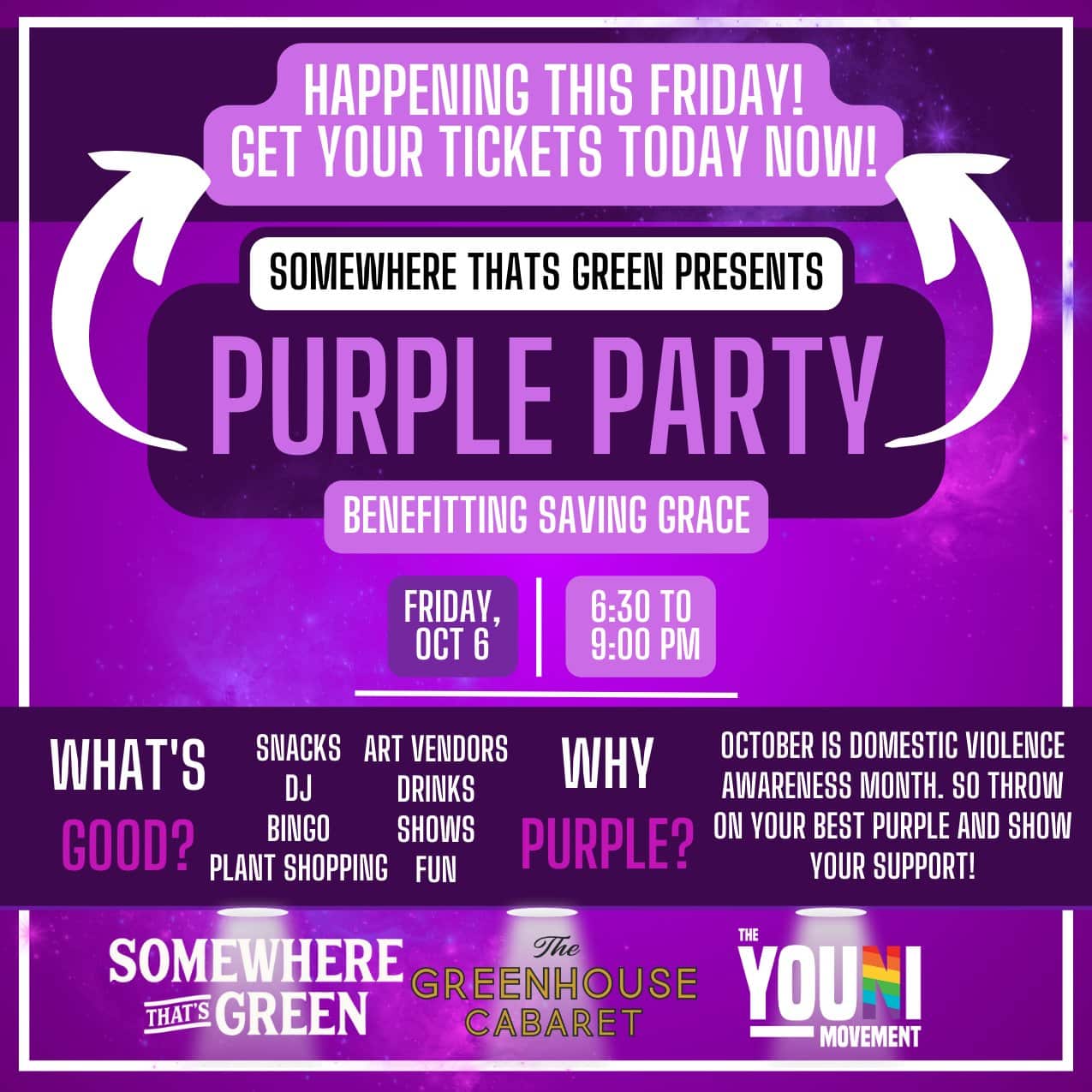Purple Party: Saving Grace Fundraiser