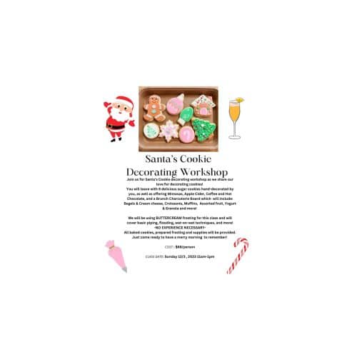 Santa’s Cookie Decorating Workshop!
