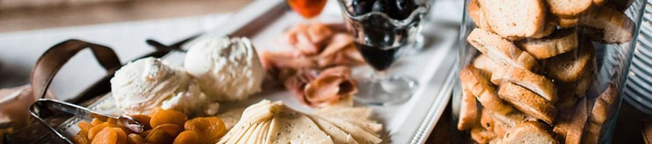 appetizers on a table.