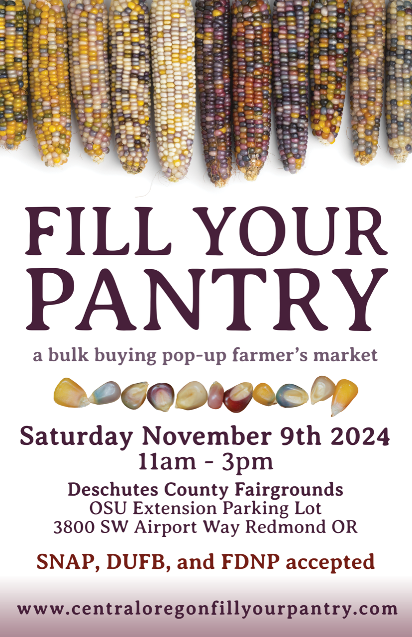 poster for fill your pantry event