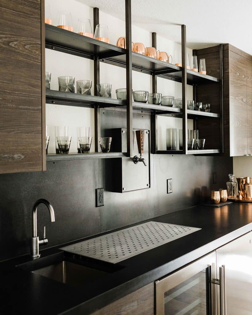 Home wet bar made by Modernfab